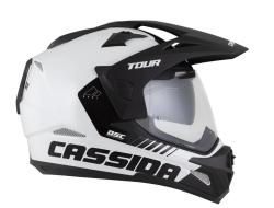 Cassida Enduro přilba Tour 2.0 Dual bílo-černá s černým matným kšiltem + sleva 300,- na příslušenství