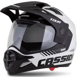 Cassida Enduro přilba Tour 2.0 Dual bílo-černá s černým matným kšiltem + sleva 300,- na příslušenství