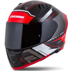 Cassida Integrální helma na motorku Aero Drome černo-červeno-bílo-šedá Cassida Integrální helma na motorku Aero Drome černo-červeno-bílo-šedá