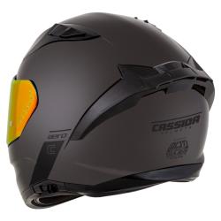 Cassida Integrální helma na motorku Aero Super Mono lesklá černá chrom-černá