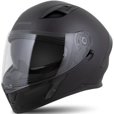 CASSIDA Orbit Solid matná černo-černá integrální helma na motorku