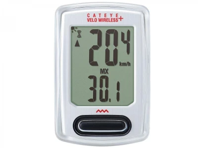 CATEYE Cyklopočítač CAT Velo Wireless + (VT235W) (bílá)