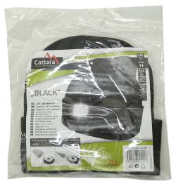 Cattara Čepice BLACK s LED svítilnou USB nabíjení