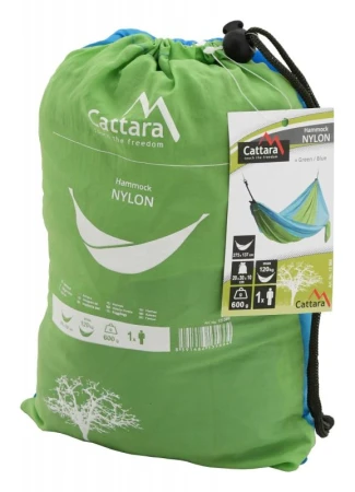 Cattara Houpací síť NYLON 275x137cm zeleno-modrá
