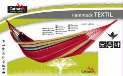 Cattara Houpací síť TEXTIL 200x100cm červeno-žlutá