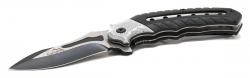 Cattara Nůž zavírací COBRA 20cm s pojistkou stříbrná-černá