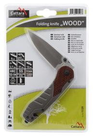 Cattara Nůž zavírací WOOD s pojistkou 21cm