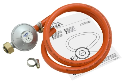 Cattara Plynový regulátor tlaku 30mbar EN16129 - sada 0,9m hadice