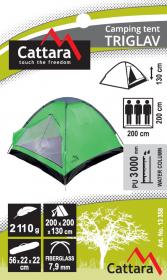 Cattara Stan TRIGLAV pro 3 osoby 200x200x130cm PU3000mm