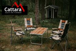 Cattara Stůl kempingový skládací BALATON hnědý