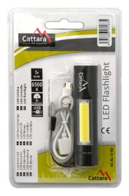 Cattara Svítilna kapesní LED 120lm nabíjecí
