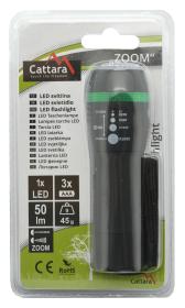 Cattara Svítilna kapesní LED 50lm ZOOM