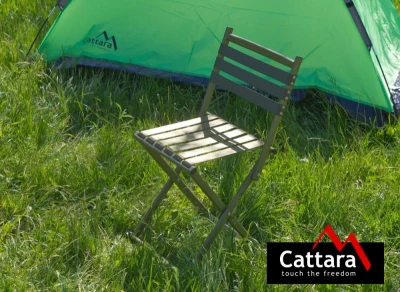 Cattara Židle kempingová skládací NATURE s opěradlem