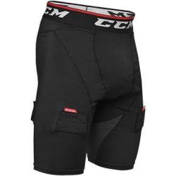 CCM Compression Shorts Jock JR 2022 Kraťasy se suspenzorem POUZE Junior, M, černá (VÝPRODEJ)