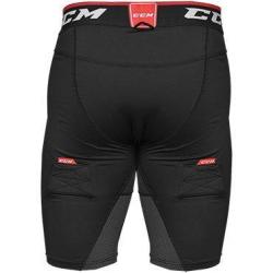 CCM Compression Shorts Jock JR 2022 Kraťasy se suspenzorem POUZE Junior, M, černá (VÝPRODEJ)