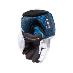 CCM Jetspeed FT8 Pro White JR juniorské rukavice