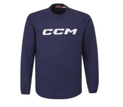 CCM Mikina Locker Room Fleece Crew SR IBA Senior, XL, čierna (VÝPREDAJ)