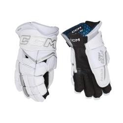 CCM Jetspeed FT8 Pro White JR juniorské rukavice