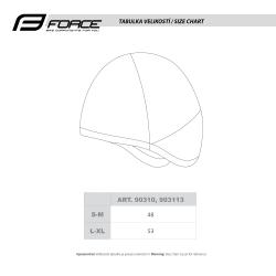 Force FREEZE zimná čiapka pod prilbu