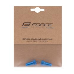 TK 91 Čepičky galuskového ventilku, hliníkové, modré