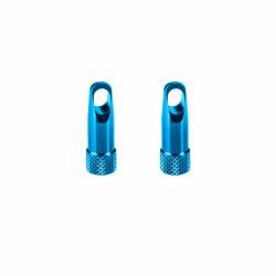 TK 91 Čepičky galuskového ventilku s klíčem,hliník,modré