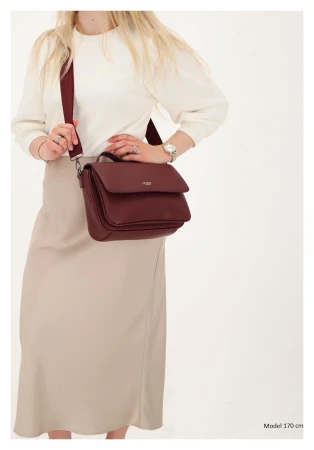 Charm London Mulberry Street W00404 bordó dámská kabelka
