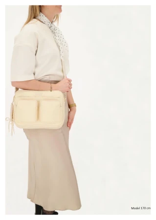 Charm London Seoul 26280 krémová crossbody kabelka