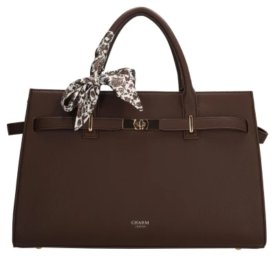 Charm London The Hamptons W01592 tmavě hnědá kabelka