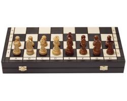 Chopra Šachy Staunton Senator hnedé so skladacou šachovnicou