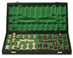 Chopra Šachy Staunton Senator hnedé so skladacou šachovnicou