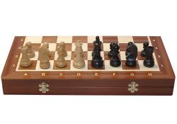 Chopra Šachy Staunton Senator Intarsia de Luxe s ebenovými figúrkami