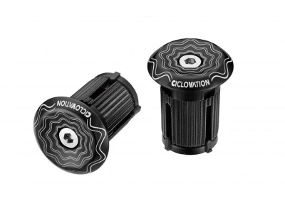 Ciclovation zátky do řidítek Lock-In Vortex Power Wave Černá