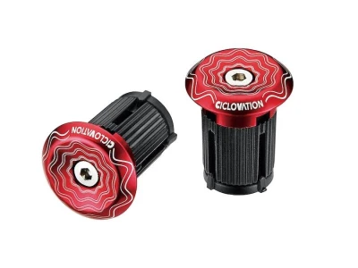 Ciclovation zátky do řidítek Lock-In Vortex Power Wave Červená