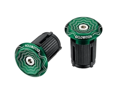 Ciclovation zátky do řidítek Lock-In Vortex Power Wave Zelená
