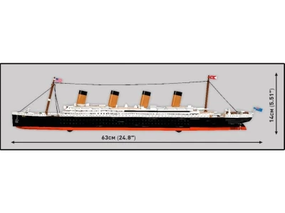 COBI Trading s.r.o. Cobi 1688 R.M.S. Titanic, 1:450, 848 k