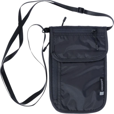 Cocoon Travel Neck Wallet Silk Phantom Black bezpečnostní kapsa na krk