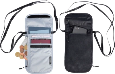 Cocoon Travel Neck Wallet Silk Phantom Black bezpečnostní kapsa na krk