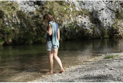 Cocoon cestovní ručník Eco Travel Towel L nile green