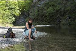 Cocoon cestovní ručník Eco Travel Towel M nile green