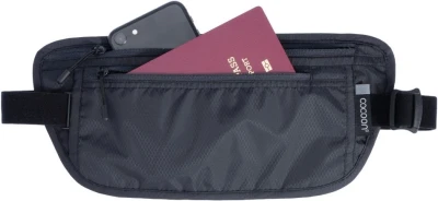 Cocoon Travel Waist Wallet Phantom Black RFID ledvinka