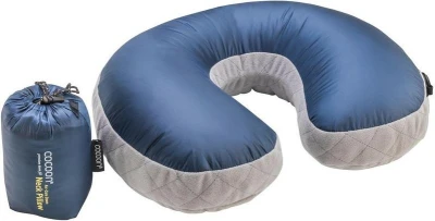 Cocoon nafukovací podhlavník U-shaped Down dark indigo