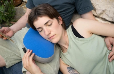 Cocoon Pack Pillow Dream Blue nafukovací polštář do batohu