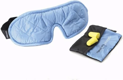 Cocoon Eye Shades Deluxe Light Blue oční maska s ucpávkami