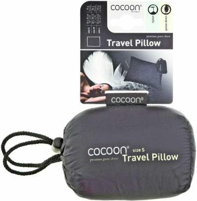 Cocoon péřový polštář Down Travel Pillow S light blue