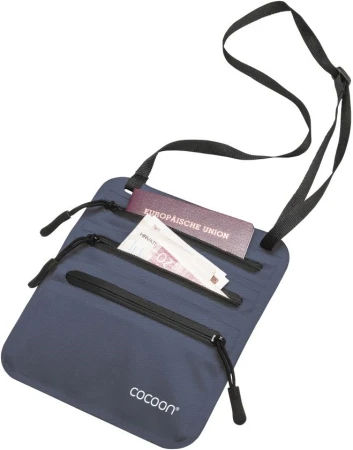 Cocoon Secret Neck Wallet tmavě modrá skrytá kapsa na krk