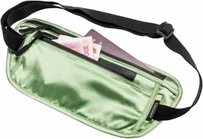 Cocoon skrytá ledvinka Secret Waist Wallet Silk light green