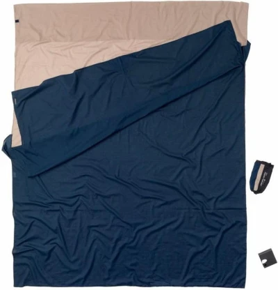 Cocoon khaki/tuareg egyptská bavlněná spacáková přikrývka pro dva