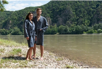 Cocoon Ultralight Microfiber Bathrobe Anchor Grey XL župan