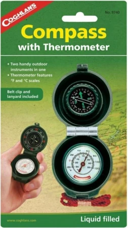 Coghlans kompas s teploměrem Thermometer