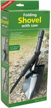 Coghlans lopatka s pilkou Folding Shovel Saw